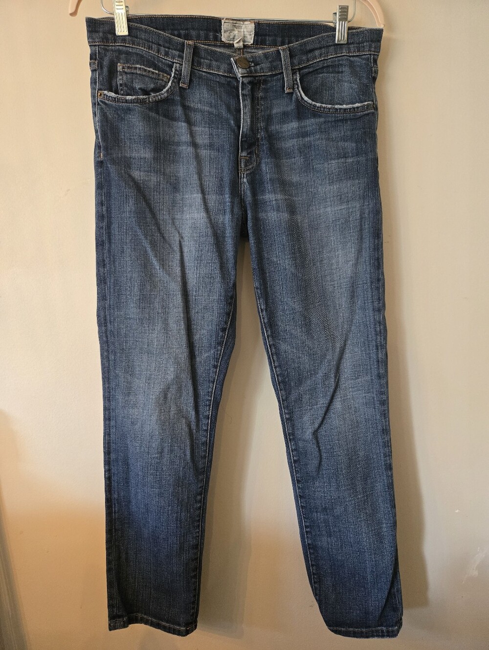 ​Current/Elliott The Fling Slim Boyfriend Jeans "Loved" Wash [Size 29] Lux Denim